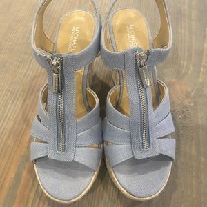 MICHAEL Michael Kors Espadrille Wedge Sandals - size 7.5